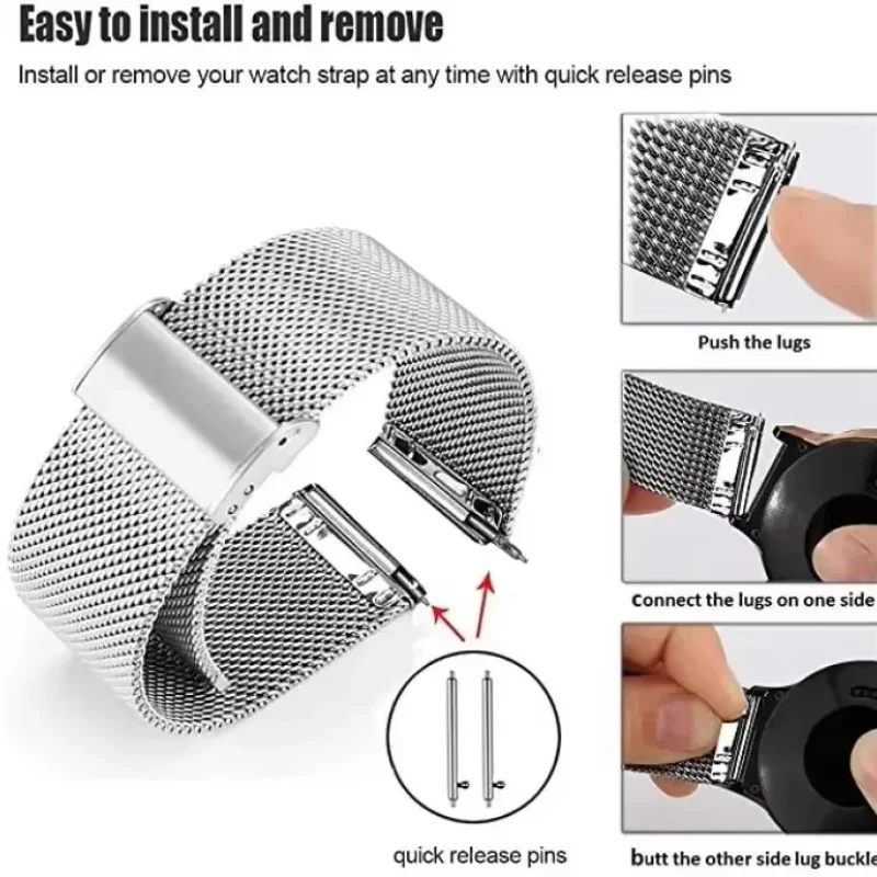 22mm 20mm Mesh Loop For Garmin - Milanese Loop Magnetic recensione e prezzo