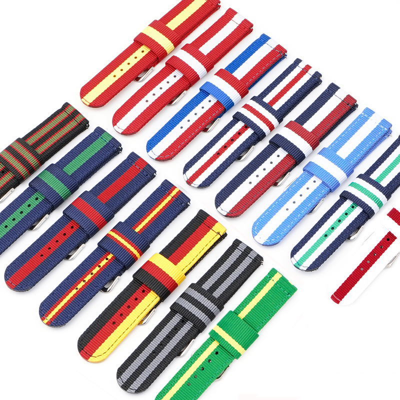 Nylon Watch Strap 20mm 22mm Qu - Canvas Strap Watch recensione e prezzo