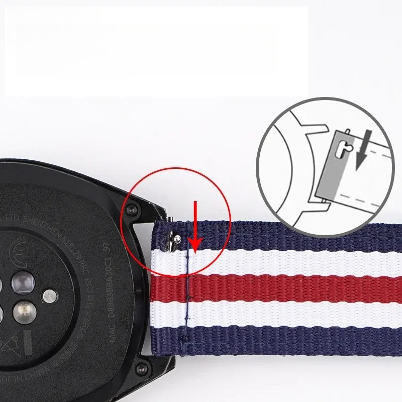 Nylon Watch Strap 20mm 22mm Qu - Canvas Strap Watch recensione e prezzo