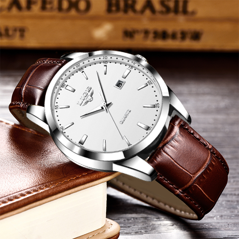 LIGE Man Watch Fashion Leather - Leather Watch Band Men recensione e prezzo