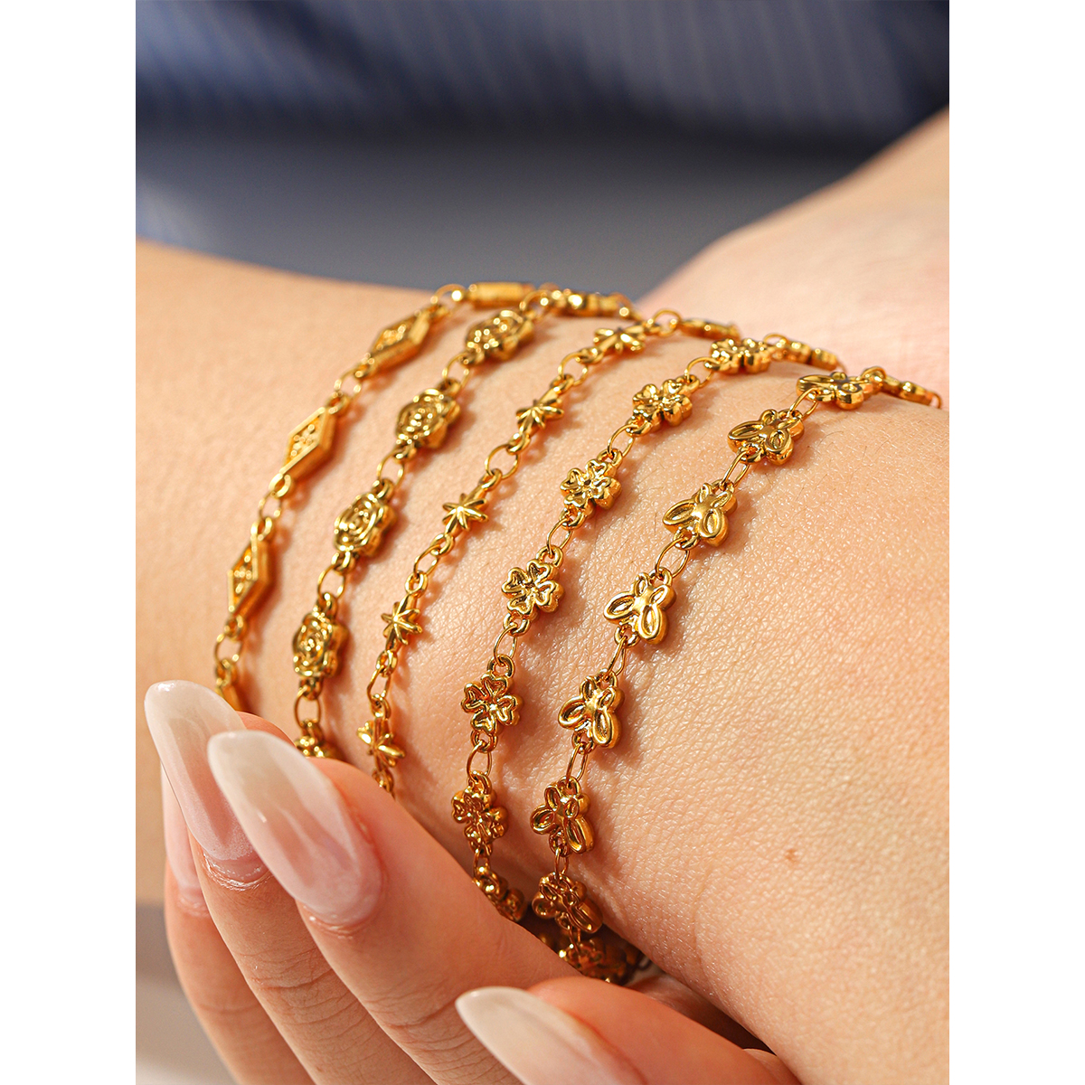 Butterfly Flower Charm Bracele - Butterfly Clasp Deployant recensione e prezzo