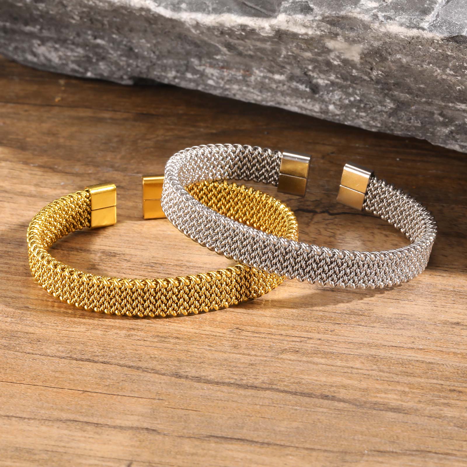 10mm Braided Stretch Strap Ope - Mesh Strap Metal recensione e prezzo