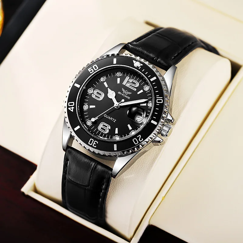 Fashion Leather Strap Men Busi - Leather Watch Band Men recensione e prezzo
