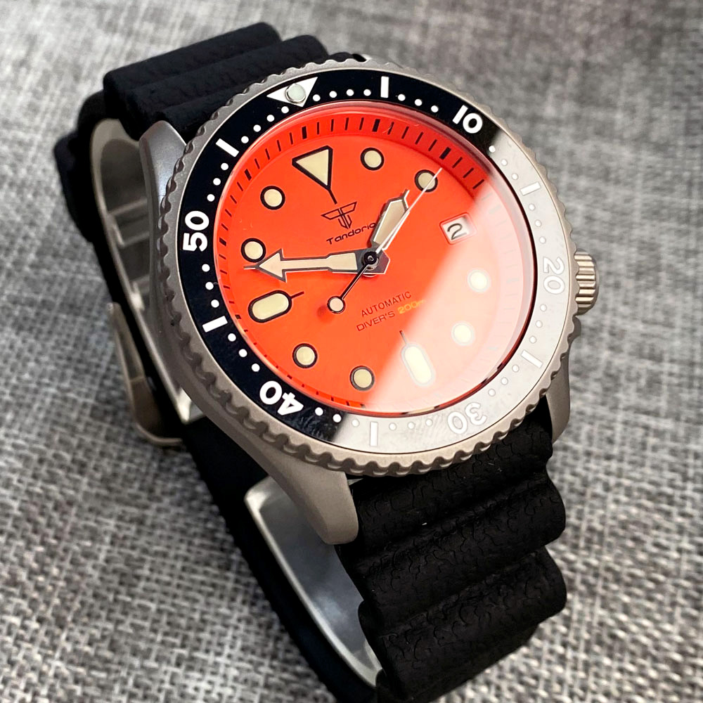 Tandorio 41mm Titanium NH35 Me - Rubber Strap Diver recensione e prezzo