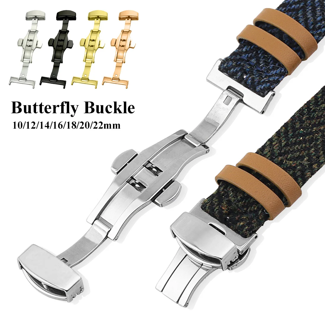 Stainless Steel Butterfly Fold - Butterfly Clasp Deployant recensione e prezzo