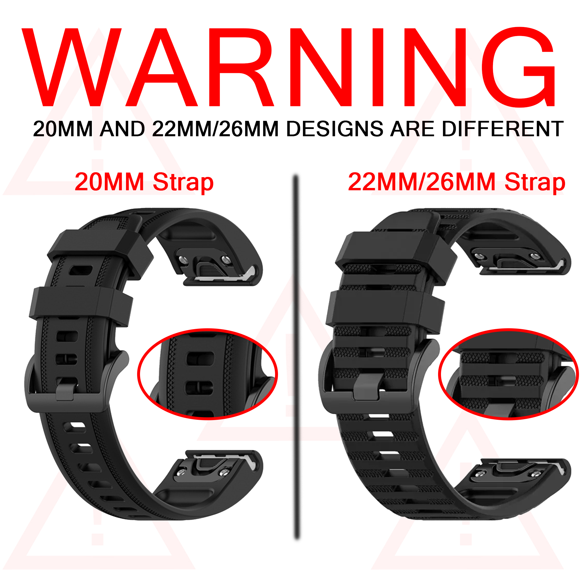 QuickFit 26mm 20mm 22mm Watchb - Silicone Watch Band 22Mm recensione e prezzo