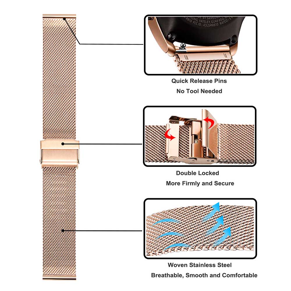 Metal Strap For Samsung Galaxy - Mesh Strap Metal recensione e prezzo