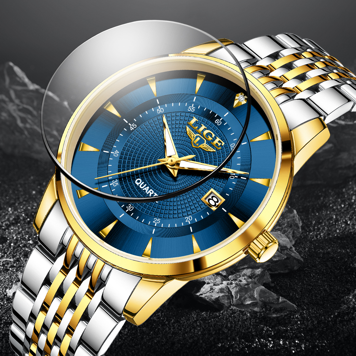 LIGE New 2026 Luxury Man Watch - Stainless Bracelet Diver recensione e prezzo