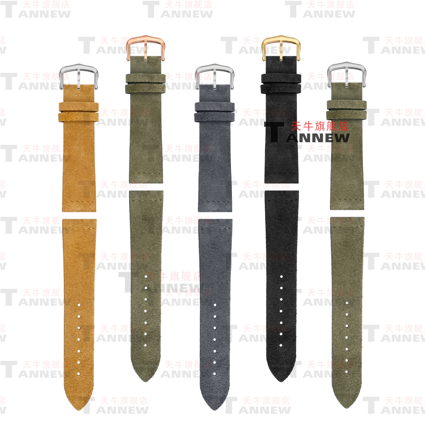 For Cartier Tank, Santos-Dumon - Suede Strap Watch recensione e prezzo