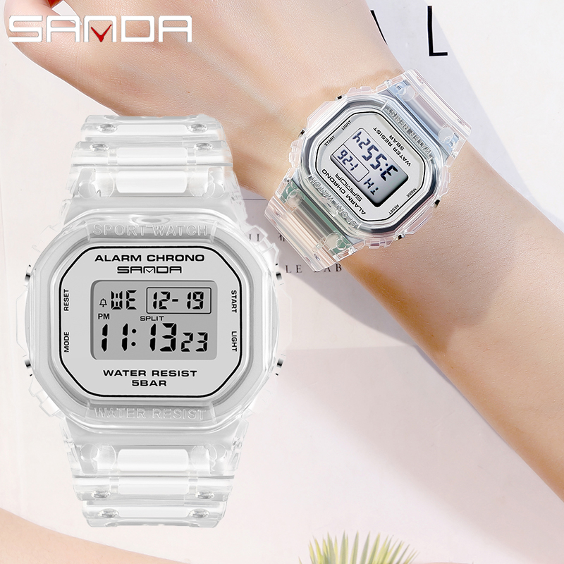 SANDA White Fashion Sport Watc - Rubber Strap Diver recensione e prezzo