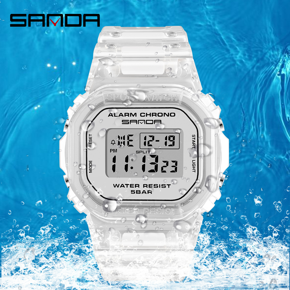 SANDA White Fashion Sport Watc - Rubber Strap Diver recensione e prezzo