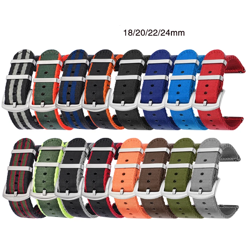 18/20/22/24mm Nylon Strap Men  - Canvas Strap Watch recensione e prezzo