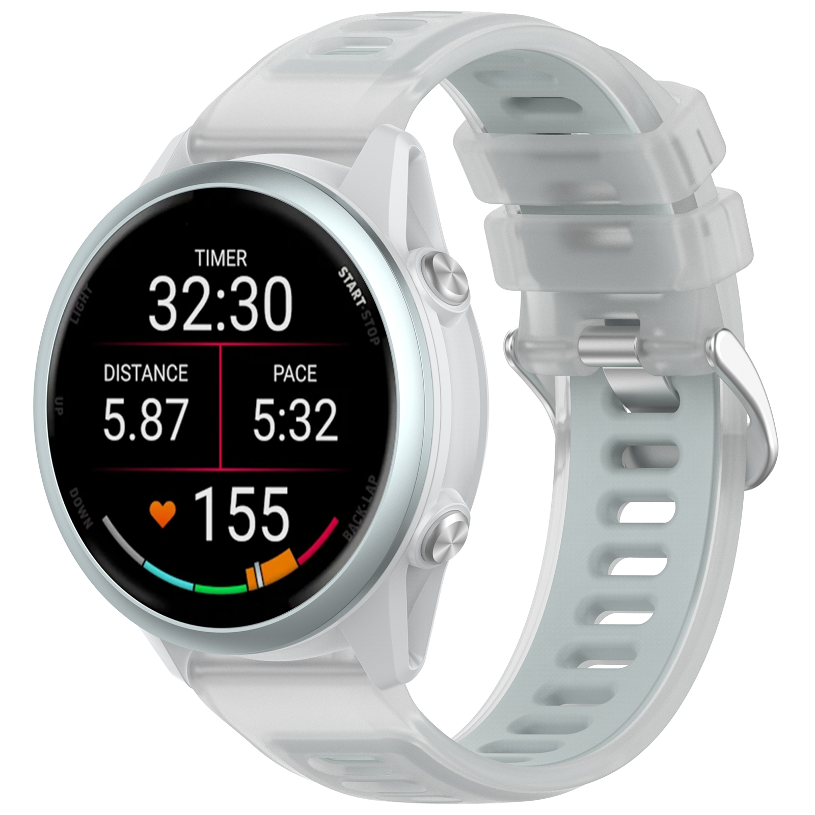 22mm 20mm Transparent Two-Tone - Silicone Watch Band 22Mm recensione e prezzo