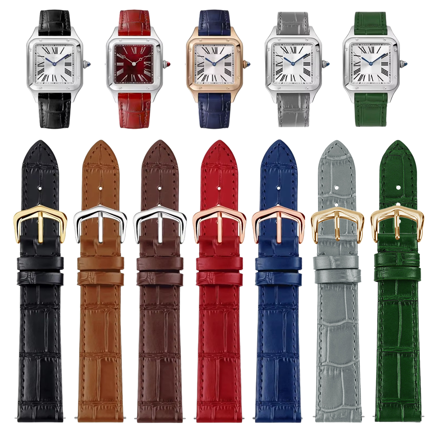 15mm 17mm 18mm 20mm Genuine Le - Leather Strap Quick Release recensione e prezzo