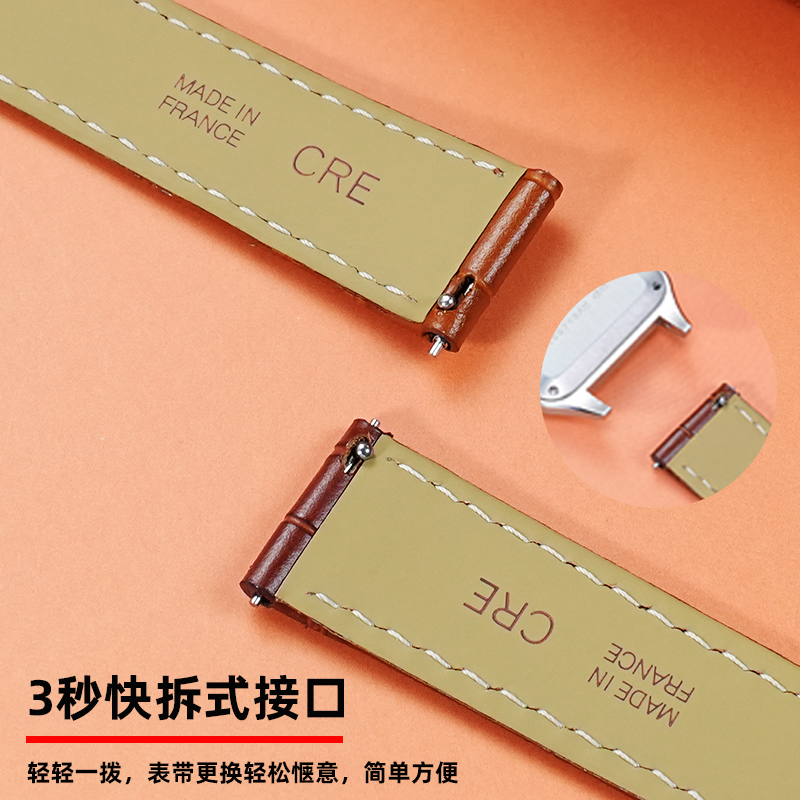 15mm 17mm 18mm 20mm Genuine Le - Leather Strap Quick Release recensione e prezzo