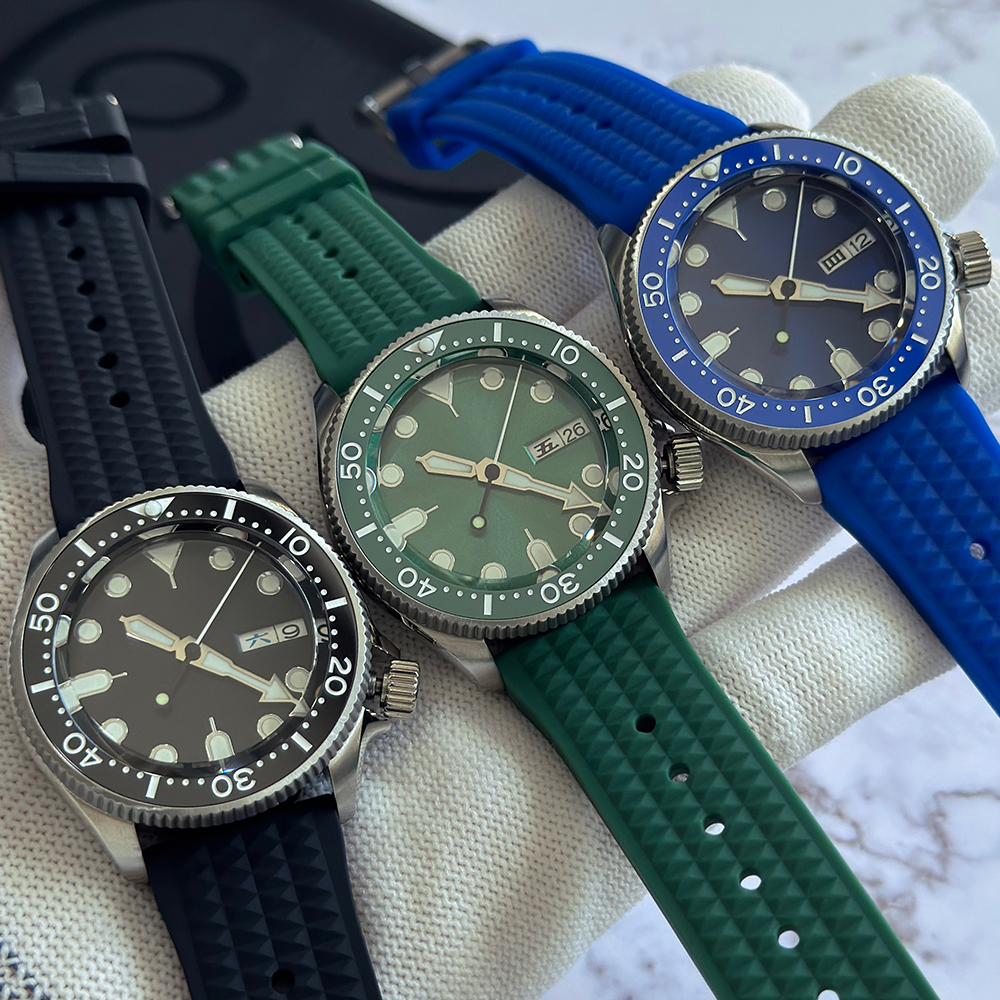 YEJIAOLAN 38mm NH36 Black Dial - Rubber Strap Diver recensione e prezzo