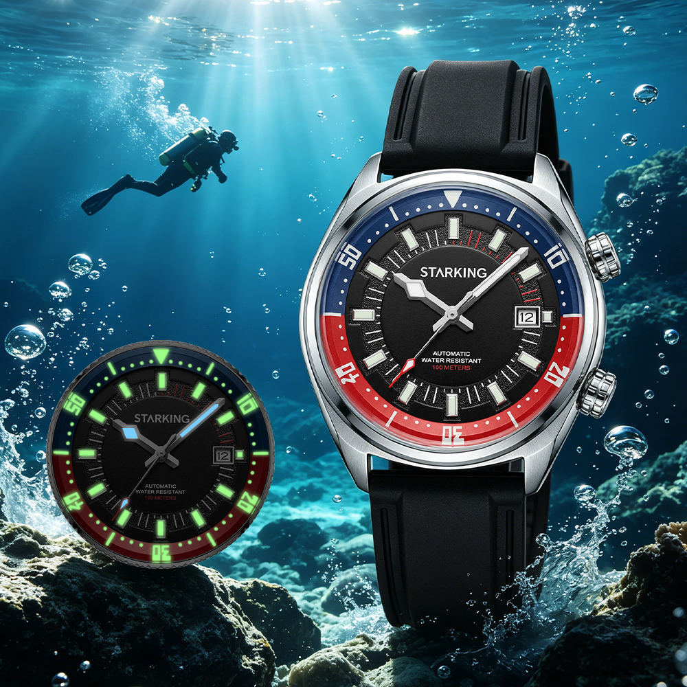 STARKING Men's Automatic 8215  - Rubber Strap Diver recensione e prezzo