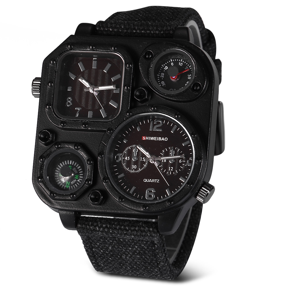 Quartz Mens Watches Top Brand  - Canvas Strap Watch recensione e prezzo