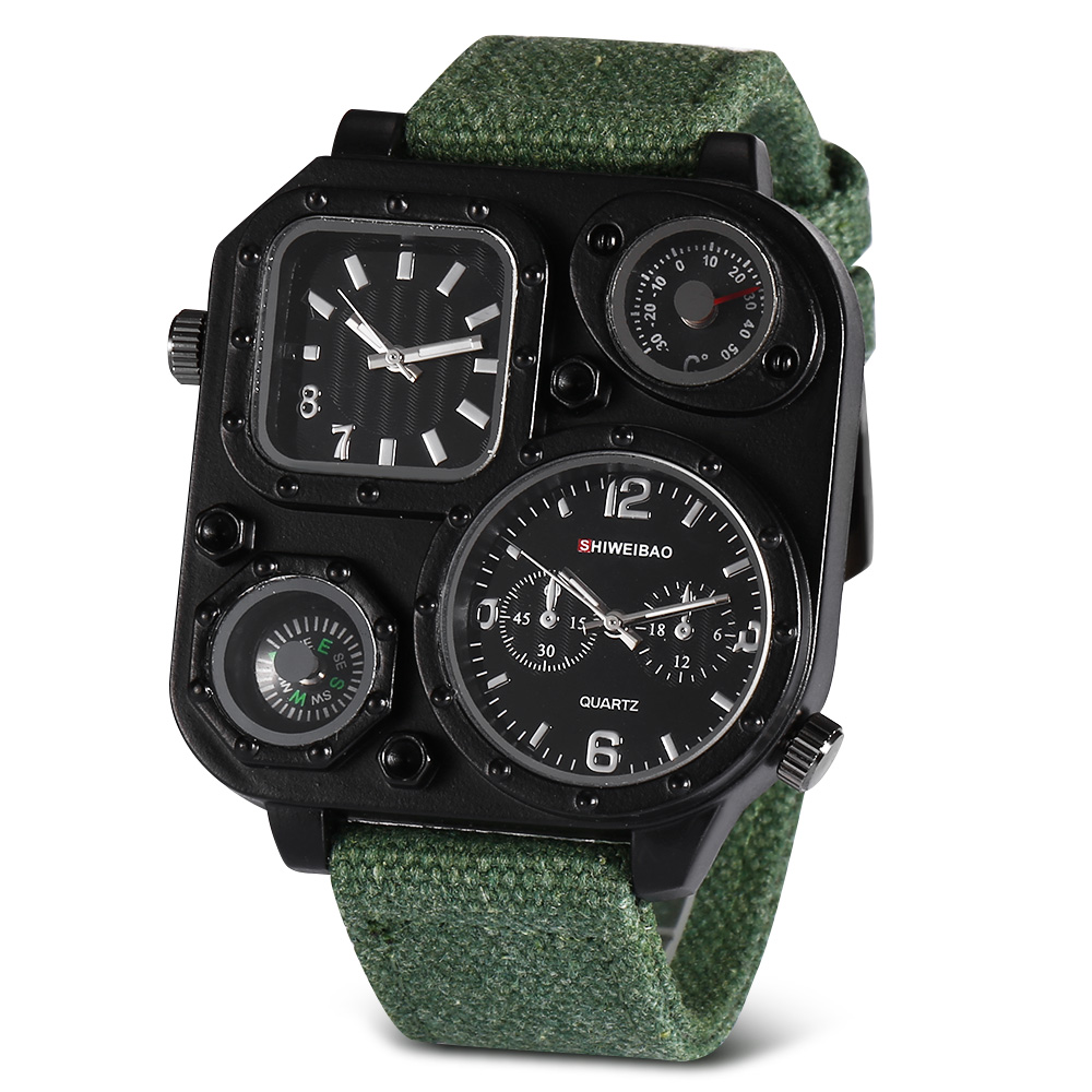 Quartz Mens Watches Top Brand  - Canvas Strap Watch recensione e prezzo