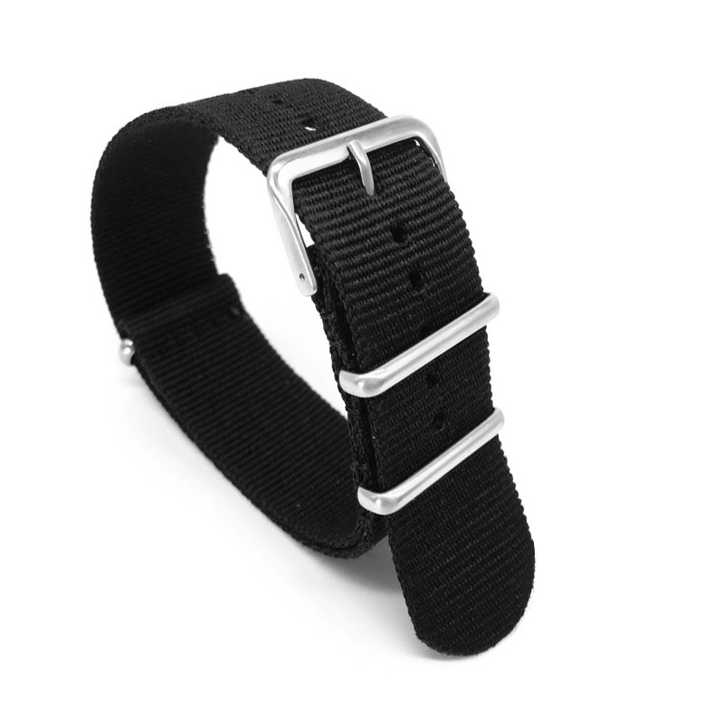 Black Nylon Strap for 16mm 18m - Nato Strap Nylon recensione e prezzo