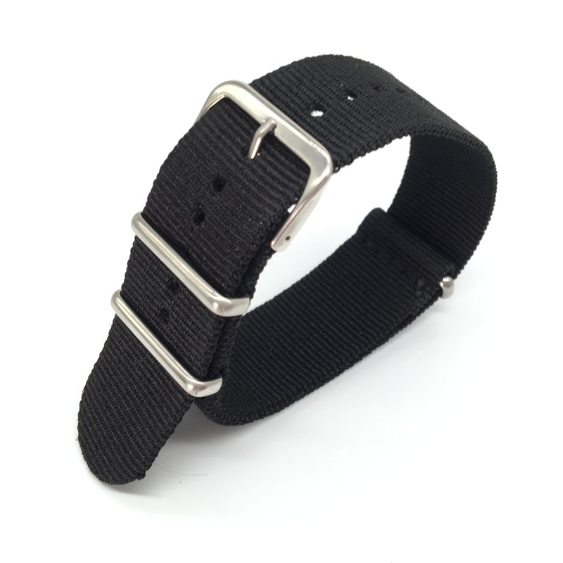 Black Nylon Strap for 16mm 18m - Nato Strap Nylon recensione e prezzo
