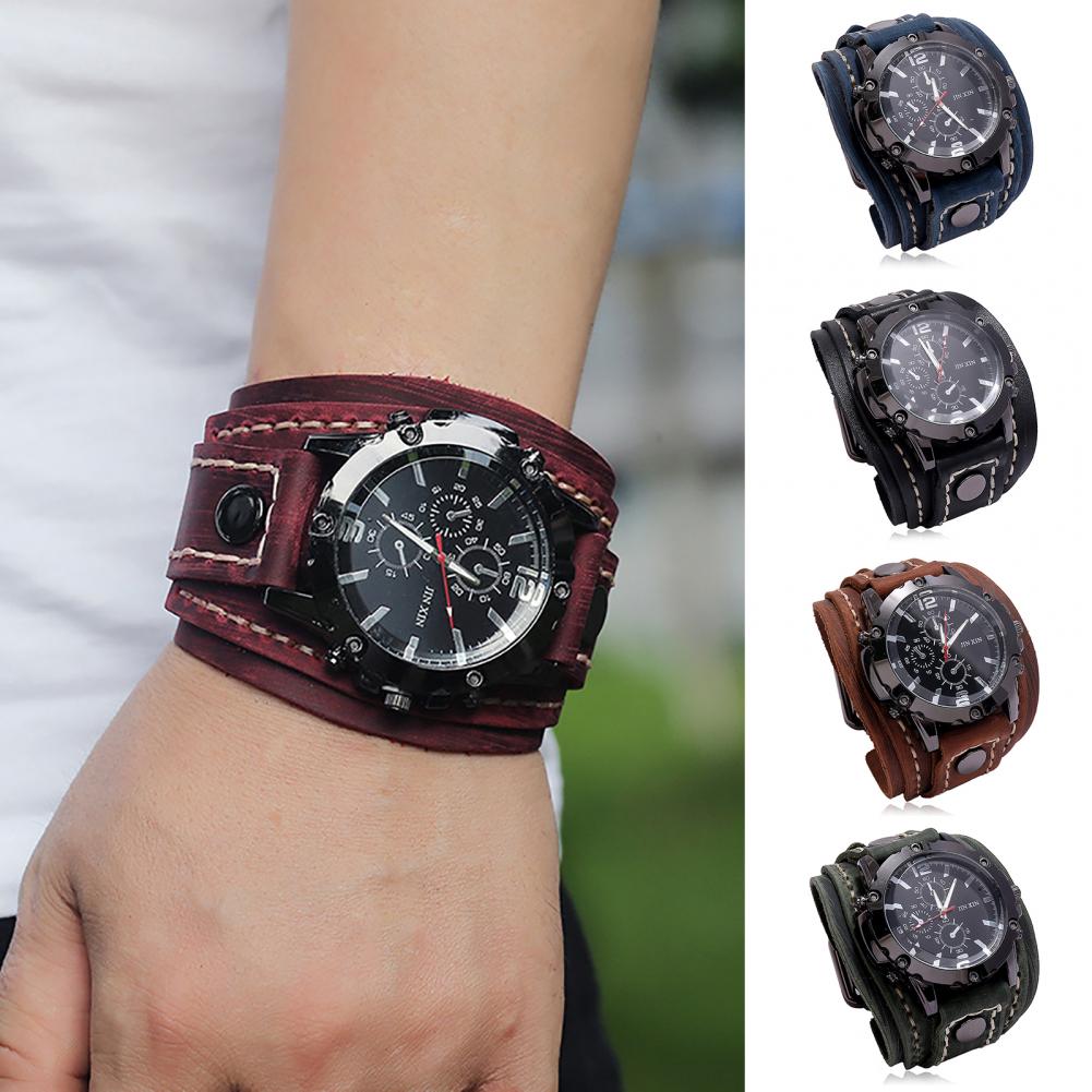 Retro Mens Quartz Watch Round  - Leather Watch Band Men recensione e prezzo
