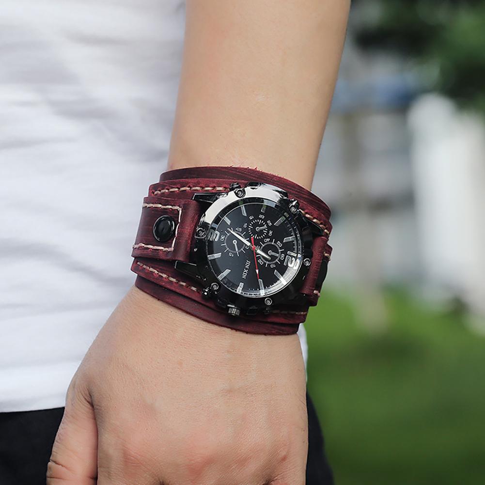 Retro Mens Quartz Watch Round  - Leather Watch Band Men recensione e prezzo