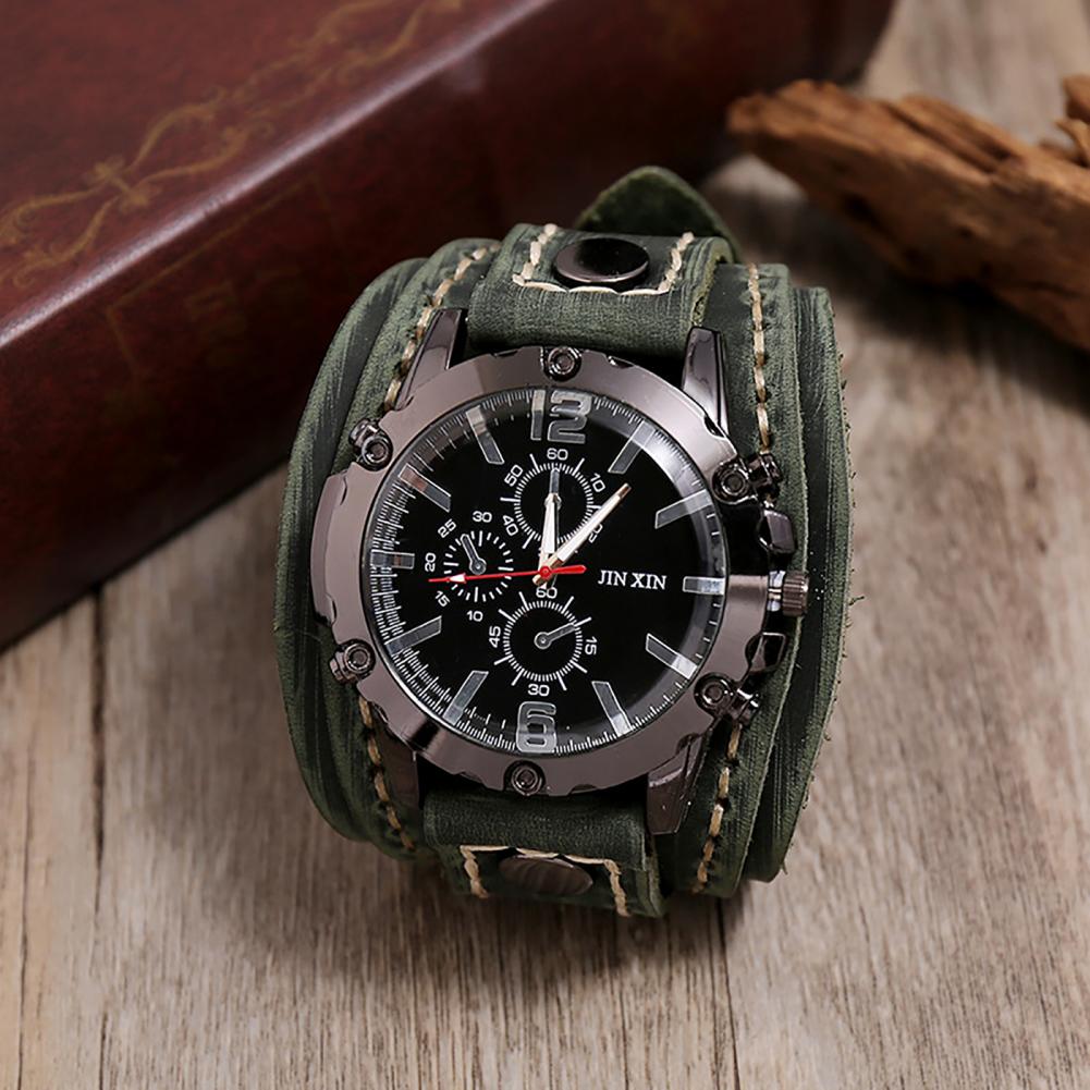 Retro Mens Quartz Watch Round  - Leather Watch Band Men recensione e prezzo