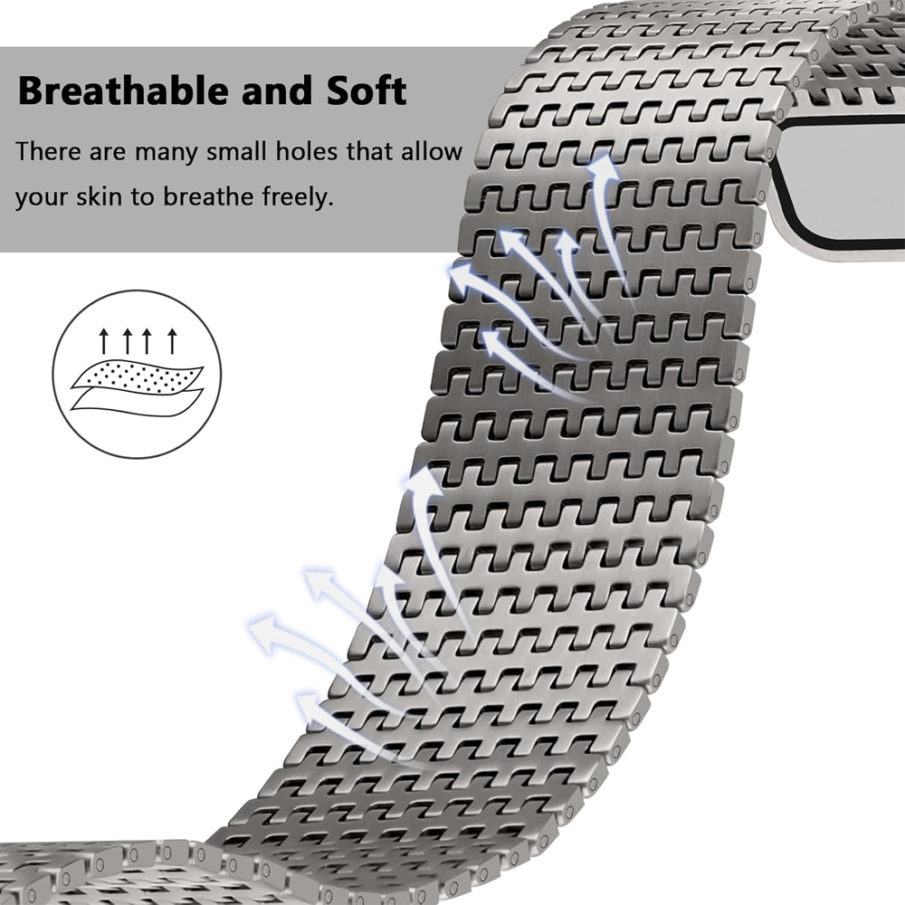 Titanium loop strap for Apple  - Milanese Loop Magnetic recensione e prezzo
