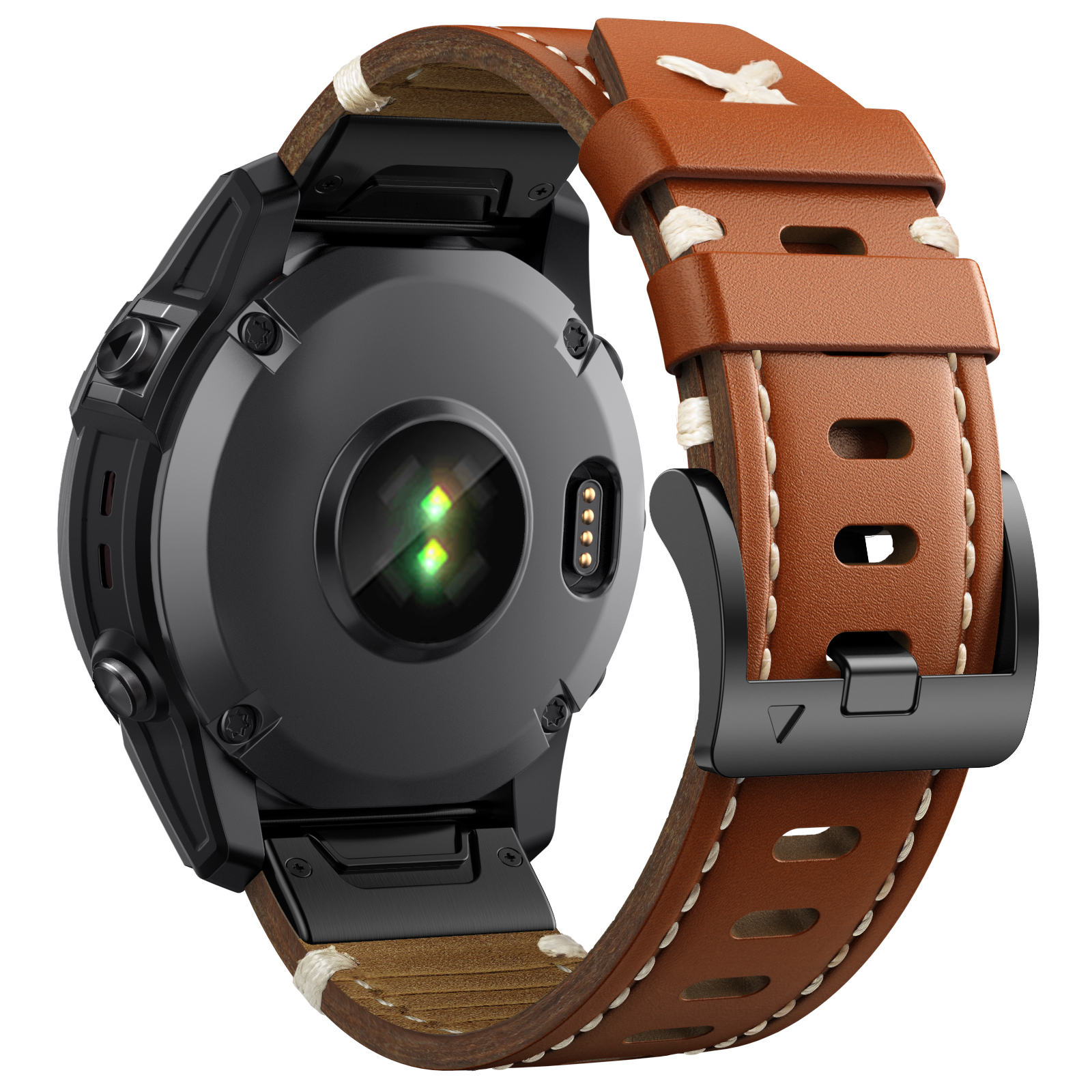 22 26mm Genuine Leather Strap  - Leather Strap Quick Release recensione e prezzo