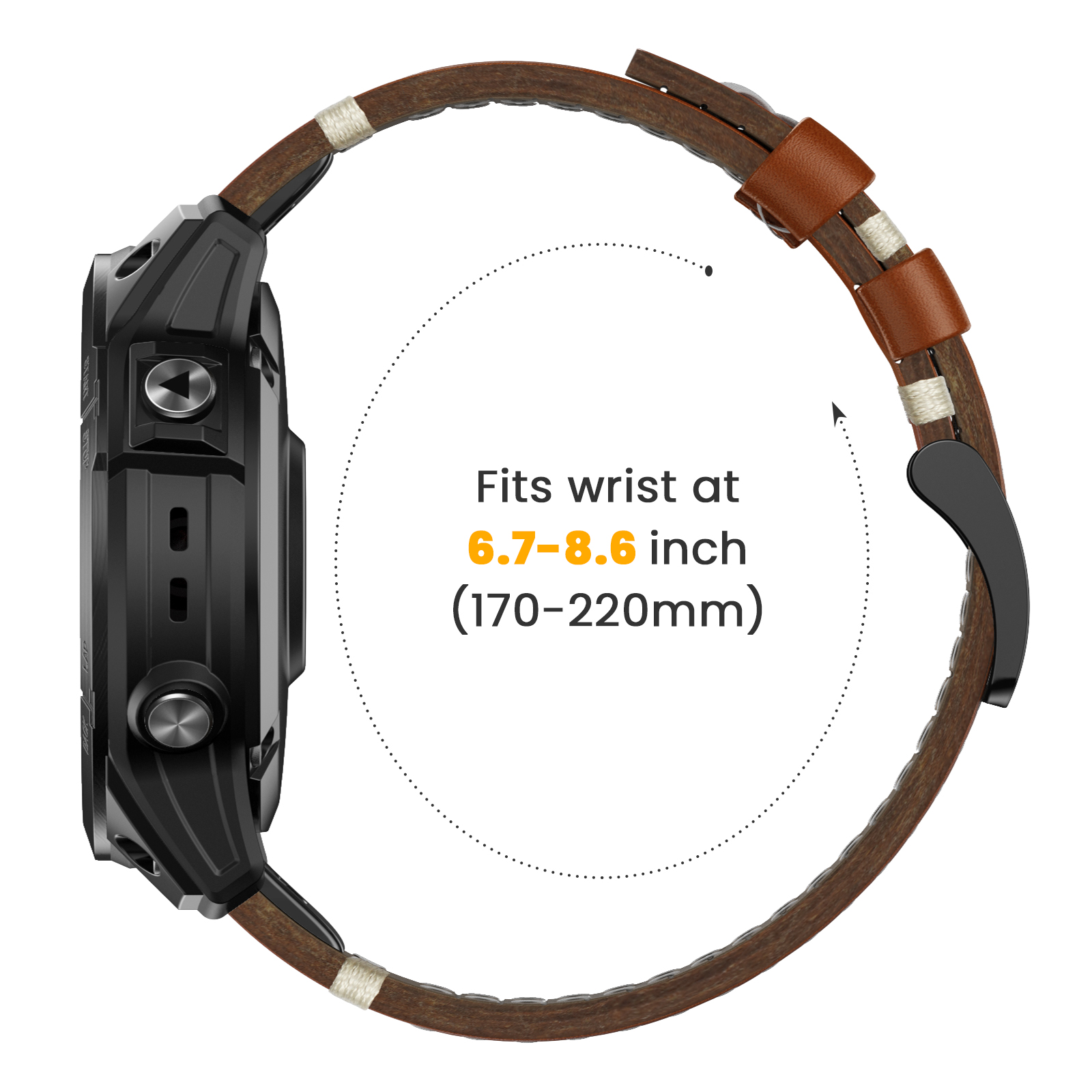 22 26mm Genuine Leather Strap  - Leather Strap Quick Release recensione e prezzo