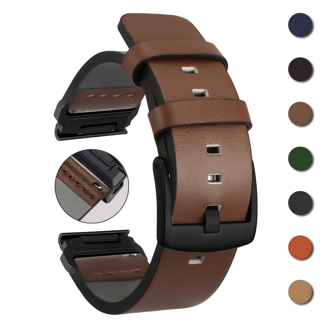 26mm 22mm Quick Fit Strap For  - Leather Strap Quick Release recensione e prezzo