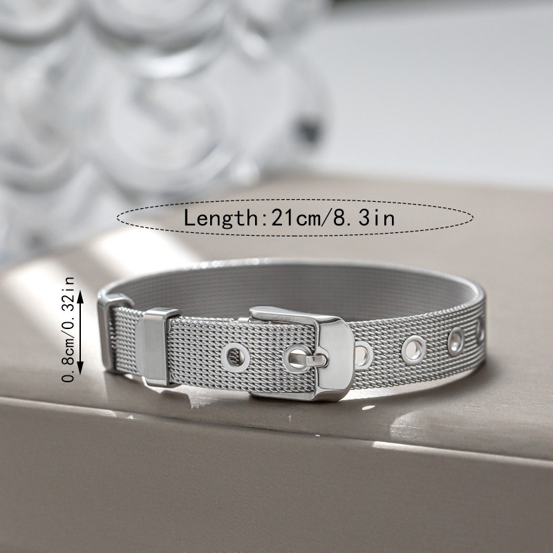 1pc 8mm Titanium Steel Mesh Br - Mesh Strap Metal recensione e prezzo