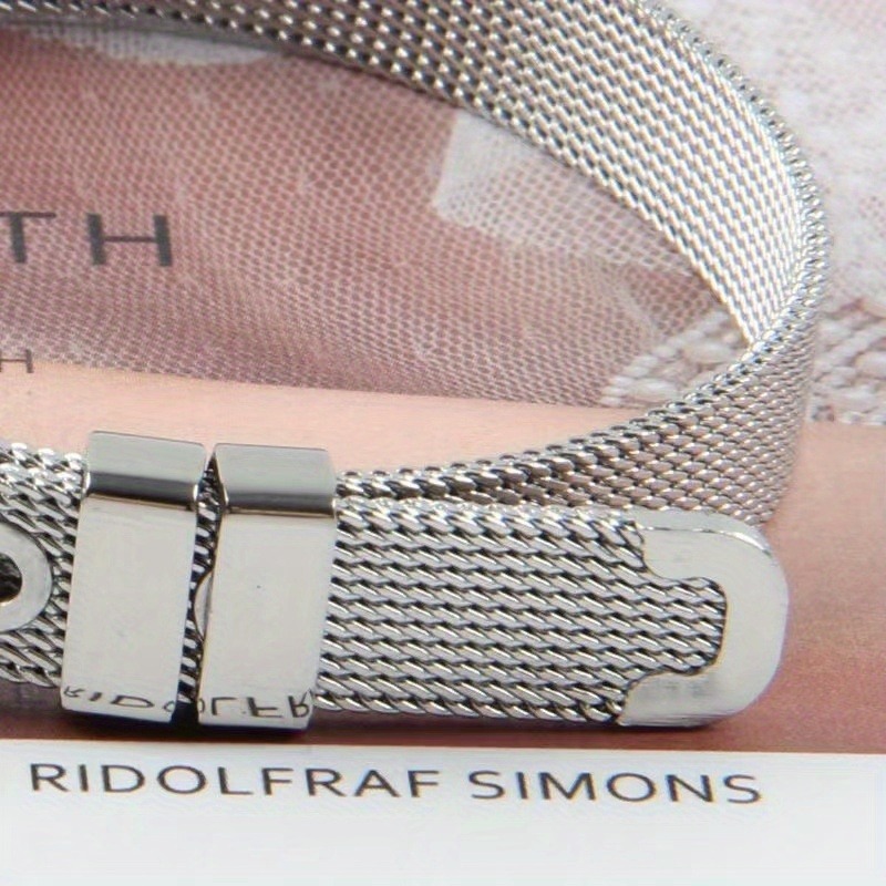1pc 8mm Titanium Steel Mesh Br - Mesh Strap Metal recensione e prezzo