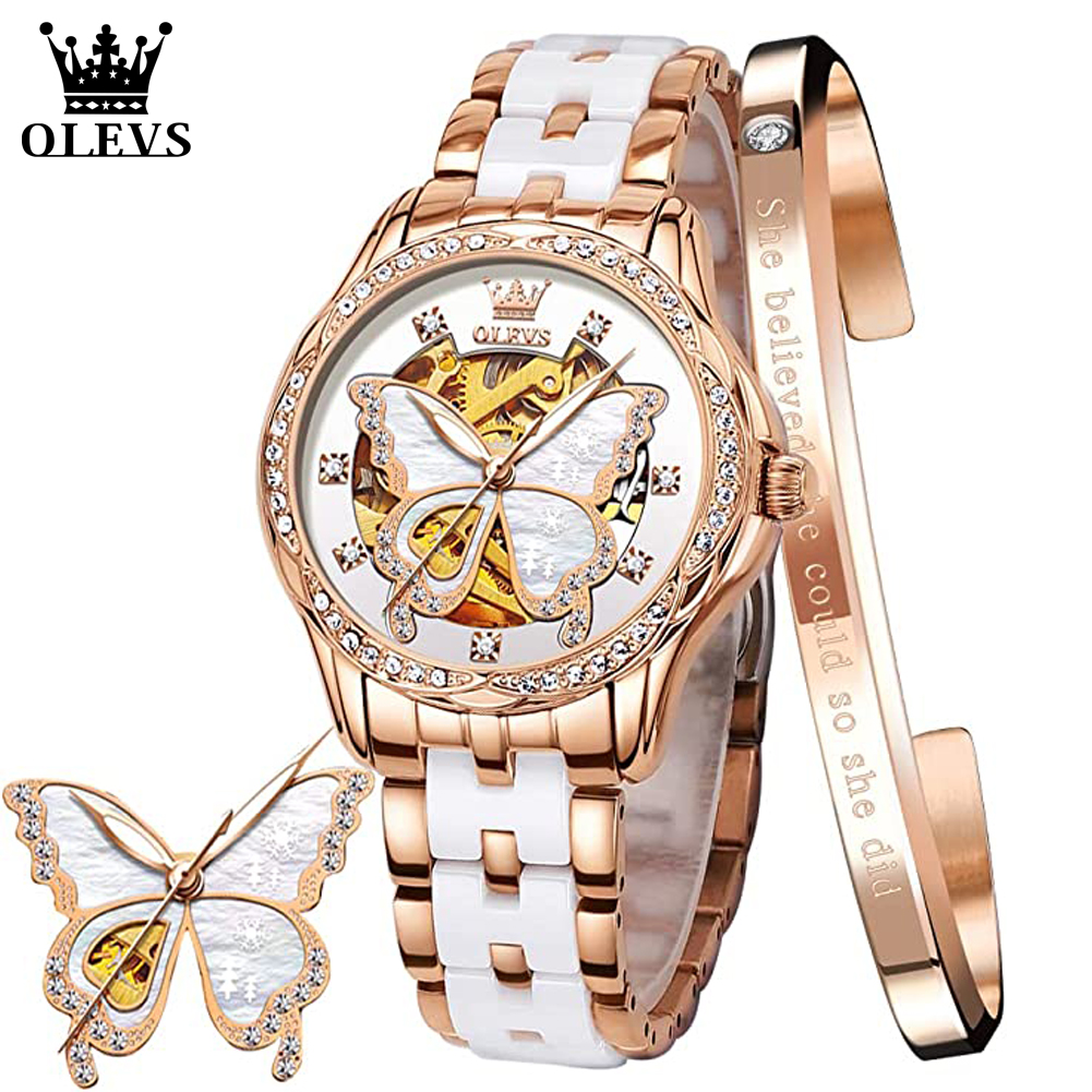 OLEVS Women's Automatic Watche - Butterfly Clasp Deployant recensione e prezzo