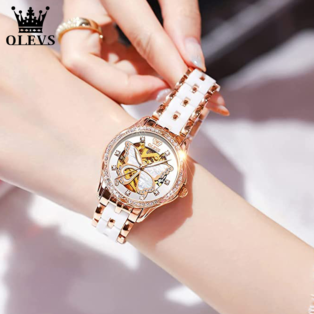 OLEVS Women's Automatic Watche - Butterfly Clasp Deployant recensione e prezzo